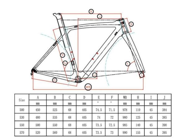 bianchi xr4 size chart