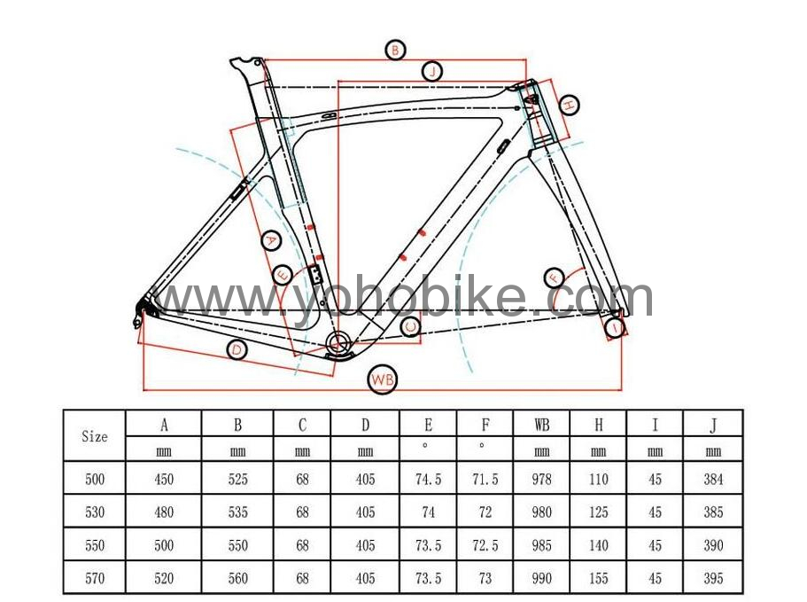 48 hours shipping!!! Bianchi XR4 Carbon Road Bike Frame Rim Brake framest With 2 hole Size 53cm BB386 CRF04, - Image 14