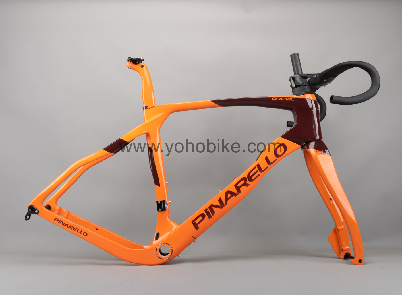 40 Colors 2024 Full Internal Cable Rounting Pinarello Gravel Bicycle Frame With Handlebar CGF01 Color Catalog