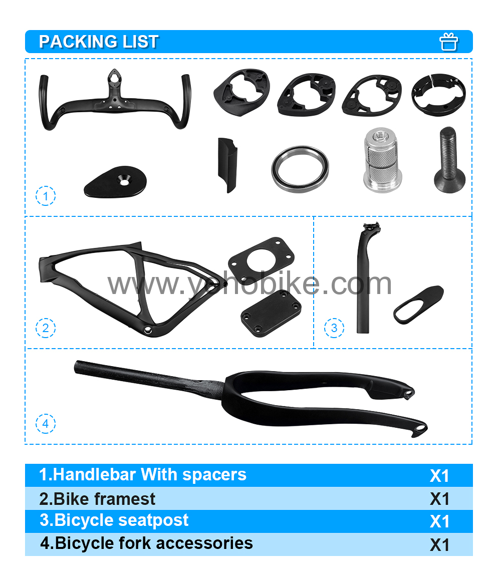 30 colors 2024 Full Internal Cable Rounting Pinarello Gravel Bicycle Frame With Handlebar CGF01 Color Catalog - Image 8