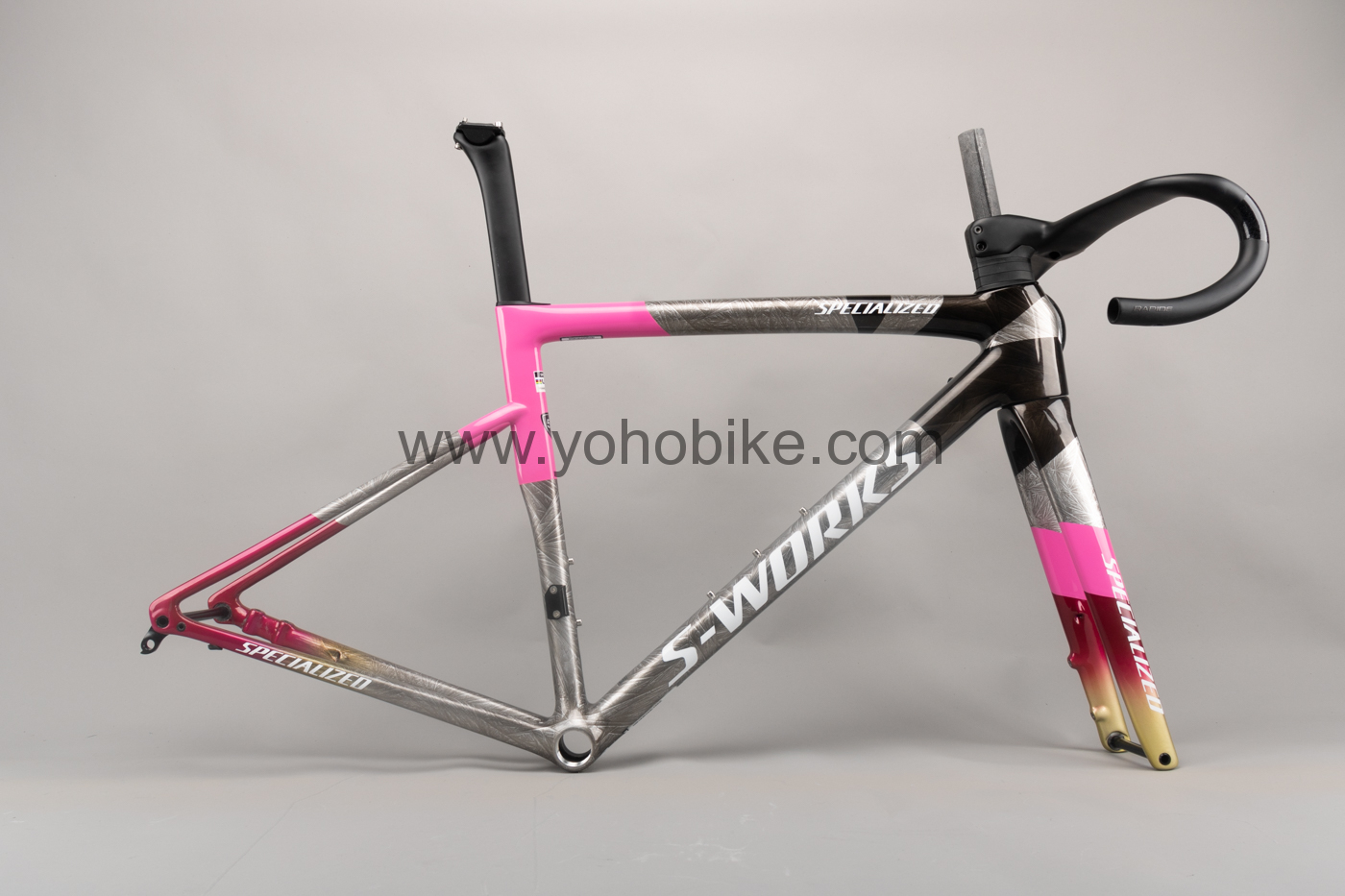 80 Colors 2024 Newest Specialized Tarmac Sl8 Carbon Road Bike Bicycle Framest With Handlebar CRF21 Redbull Bora Team Color Catalog - Image 17