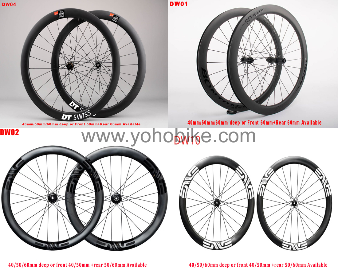 18 Colors T1000 40/50/60mm depth 28mm Width Disc Brake Carbon Bike Wheels Road Gravel Bike Wheels RD02 Hub 36T Ratchet Pillar 1420 Spokes Color Catalog