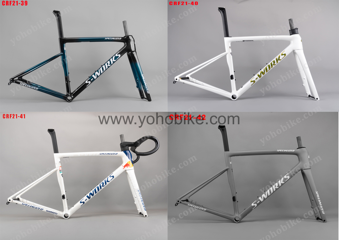 80 Colors 2024 Newest Specialized Tarmac Sl8 Carbon Road Frameset With Handlebar CRF21 Color Catalog - Image 2