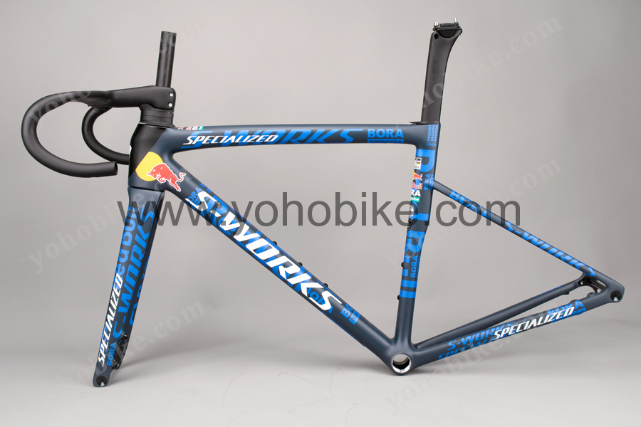Red Bull 2024 Newest Specialized Tarmac Sl8 Carbon Road Frameset With Handlebar CRF21 80 Colors Catalog - Image 3