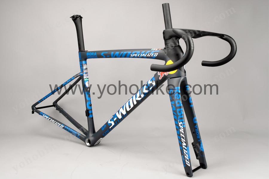 Red Bull 2024 Newest Specialized Tarmac Sl8 Carbon Road Frameset With Handlebar CRF21 80 Colors Catalog - Image 4
