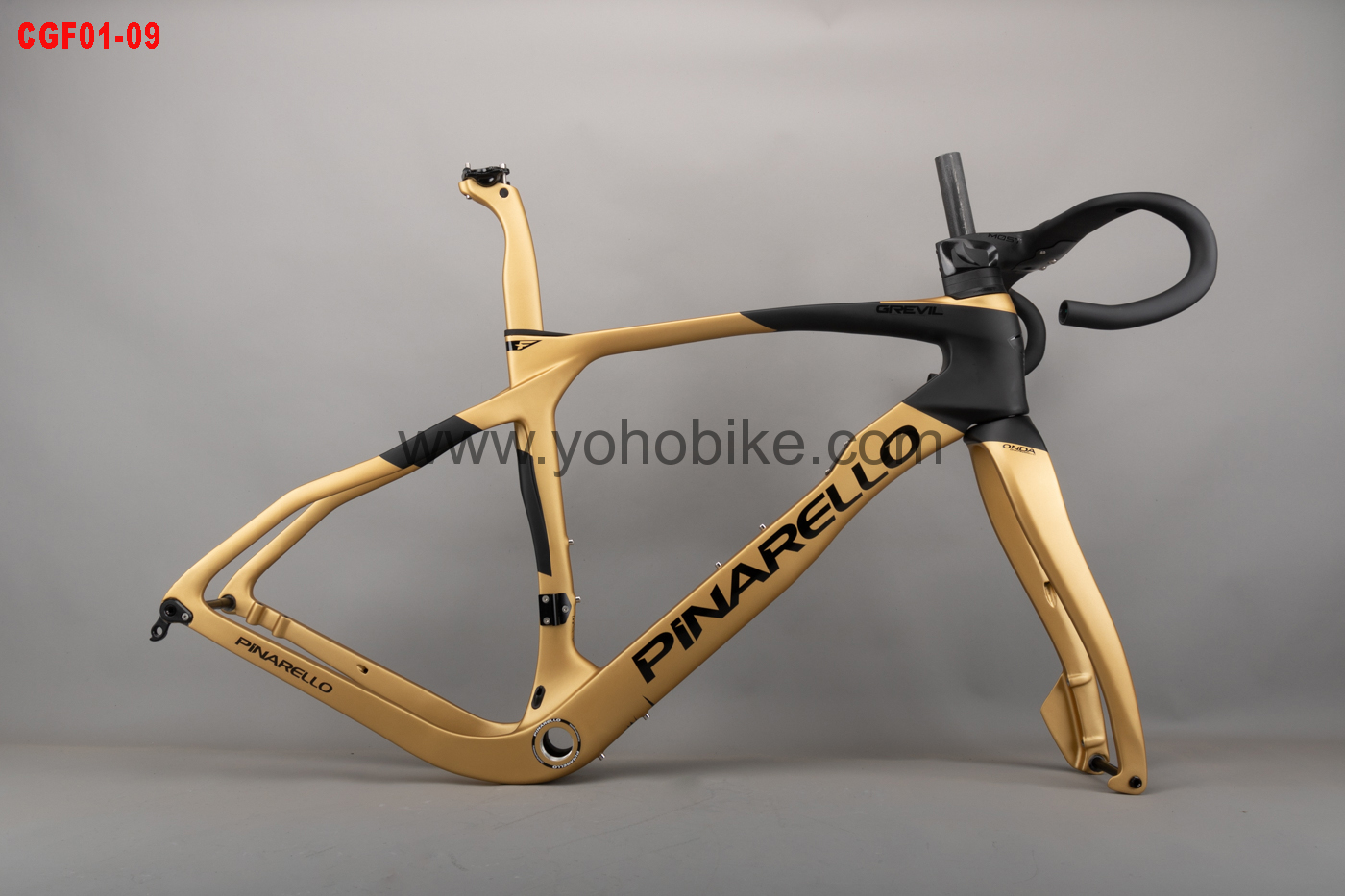 30 colors 2024 Full Internal Cable Rounting Pinarello Gravel Bicycle Frame With Handlebar CGF01 Color Catalog