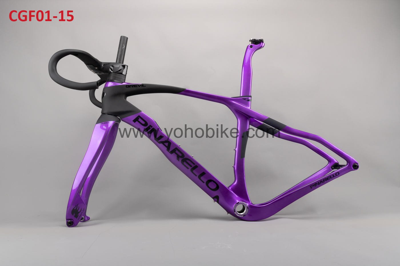 30 colors 2024 Full Internal Cable Rounting Pinarello Gravel Bicycle Frame With Handlebar CGF01 Color Catalog - Image 3